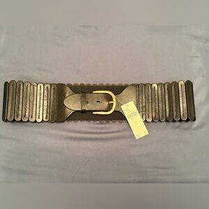 NWT Anthropologie Black Tabitha Corset Belt (L)